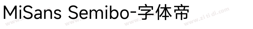 MiSans Semibo字体转换